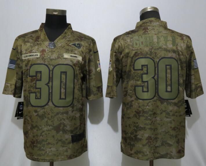 Men Los Angeles Rams #30 Gurley ii Nike Camo Salute to Service Limited NFL Jerseys->cleveland browns->NFL Jersey
